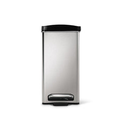 10L profile stainless steel pedal bin