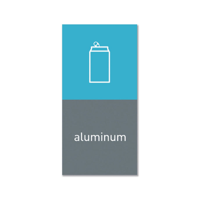 magnetic sorting label - aluminum - main image