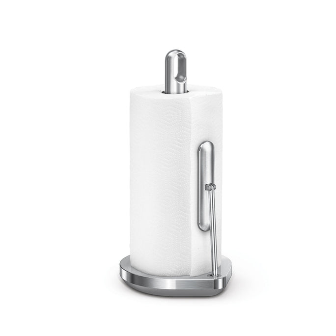 tension arm paper towel holder